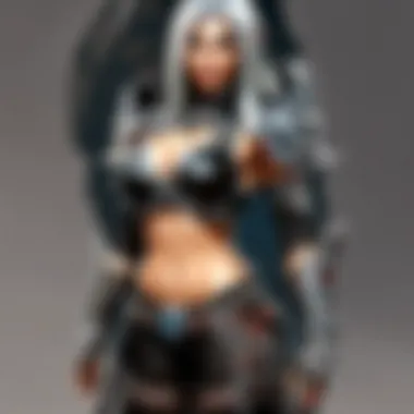 Rogue's Shadowy Harness Outfit A rogue in a shadowy harness outfit, emphasizing stealth and personal expression.