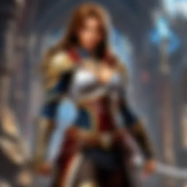 Warrior Spirit Hermione Granger in battle attire during the Battle of Hogwarts