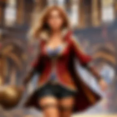Quidditch Ready Hermione Granger in Gryffindor Quidditch robes
