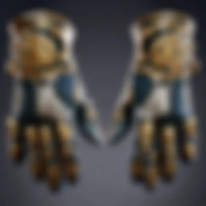 Intricate Design of Panther Gloves in Gameplay