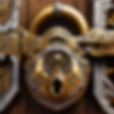 Detailed Lock Mechanism Visualization Intricate Lock Mechanism Diagram