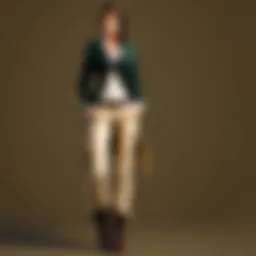 Sophisticated Khaki Ensemble