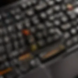 Laptop-style keyboard with sleek design