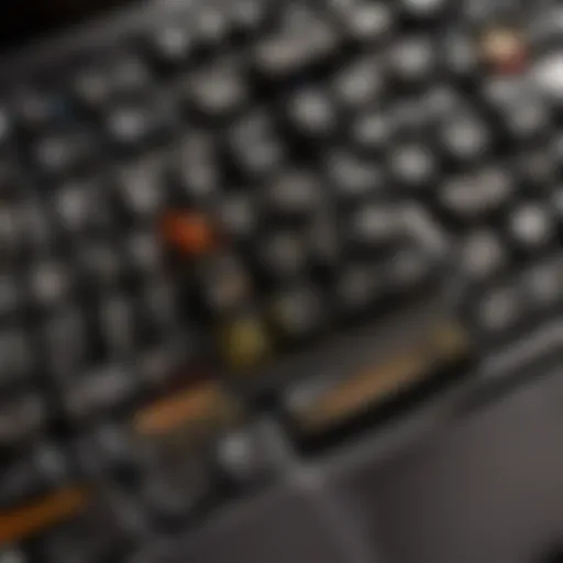 Laptop-style keyboard with sleek design