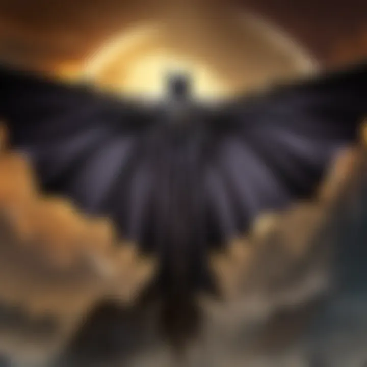 Legendary Batwing Cape Symbolism Artwork