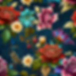 Luxurious U of M wrapping paper with elegant floral design