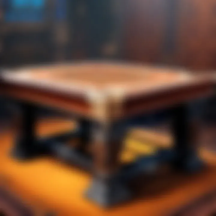 Luxurious Leather Work Table Design