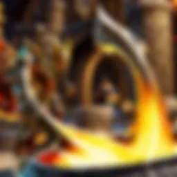 Molten gold being poured into molds