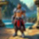 A streamer's setup showcasing World of Warcraft gameplay