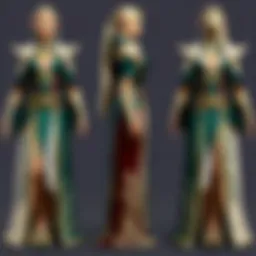 Elegant Elven Moon Robes