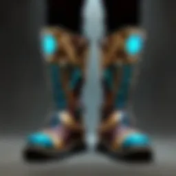 Mystical Aura surrounding Earth Walker Boots