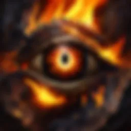 Mystical Flames Engulfing the Fire Eye