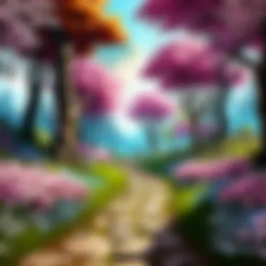 Mystical Forest Blossom Path