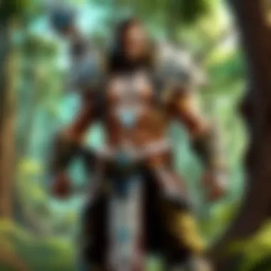 Ethereal Hunter 59183 Embracing Nature Mystical Hunter 59183 in Forest