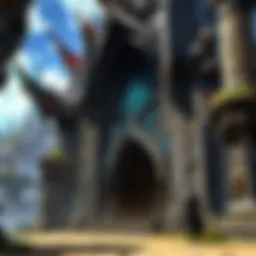 Mystical landscape in FFXIV Heavensward quests