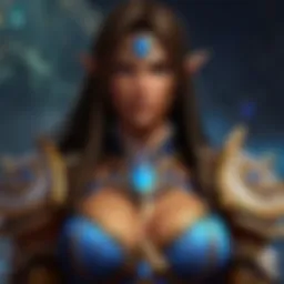 Mystical mage casting powerful spells in World of Warcraft