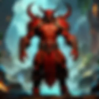 Mythical Diablo Character in Virtual World