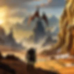 A treacherous landscape in World of Warcraft filled with hostile creatures.