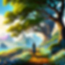 A serene landscape symbolizing peace and tranquility
