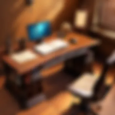 Strategic Task Prioritization on Minimalist Desk Strategically prioritizing tasks on a minimalist desk setup