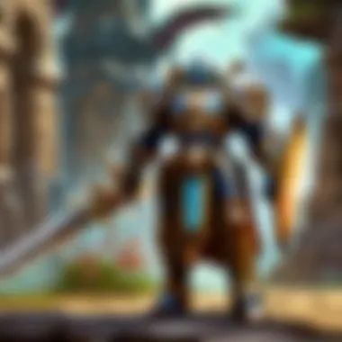Defenders of Light in Battle A grand battlefield where Paladins defend the light against darkness, illustrating their dual role as protectors.