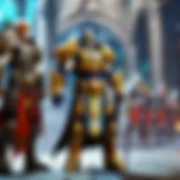 A Paladin standing resolute in a court of justice, symbolizing the balance between law and virtue.