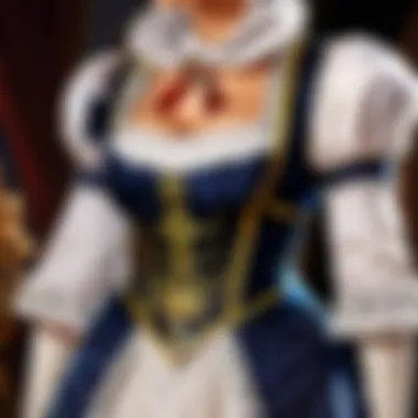 A close-up of high-quality fabric used in maid outfits, emphasizing texture