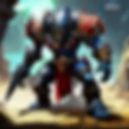 An intense battle scene showcasing the Quest Exterminator in action