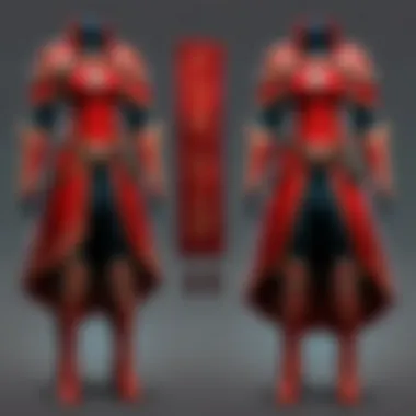 Close-up of luxurious fabric swatches in different shades of red, highlighting texture and quality.