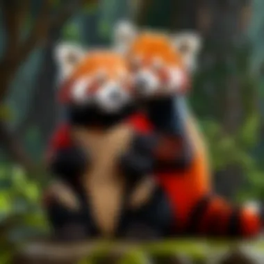 Heartwarming Moment of Red Panda Forming a Special Bond Red Panda Bonding with Owner
