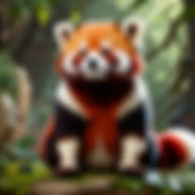Endearing Red Panda Exuding Charm and Cuteness Red Panda Cuteness Overload