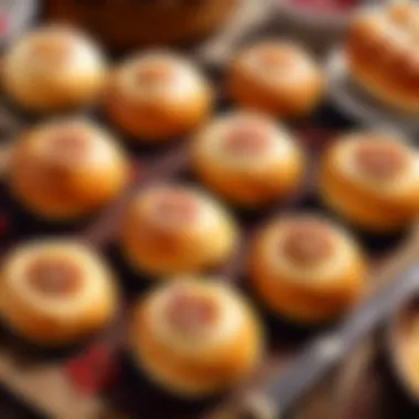 An elegant plate of redbean buns presented as part of a fine dining experience