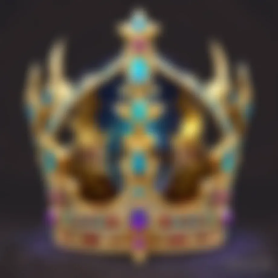 Regal Crown Encrusted with Gemstones
