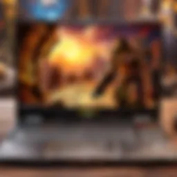 High-performance gaming laptop showcasing World of Warcraft