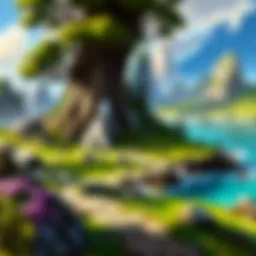A vibrant depiction of iconic landscapes from World of Warcraft