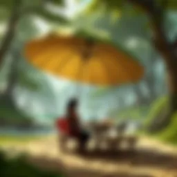 Sheltered Picnic Setting