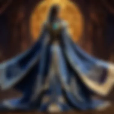 Moonlit Elegance of Silk Cape Silk cape billowing in the moonlight