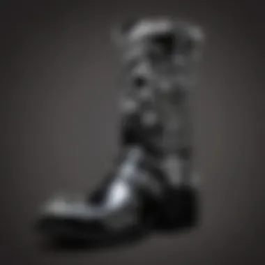 Dark and Mysterious Skull Boot Design