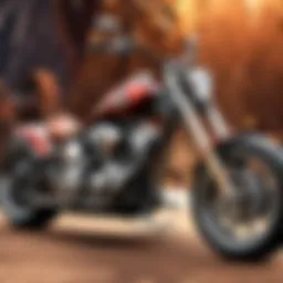 Sleek Chopper Motorcycle for Sale