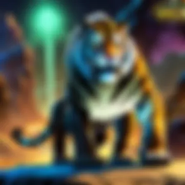 Ethereal Arcane Realm Spectral Tiger Mount in Glowing Arcane Realm