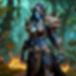 Shadowy figure in the forest