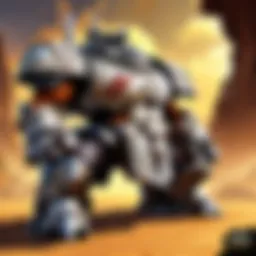 Illustration depicting a tank class in World of Warcraft taking damage while protecting allies