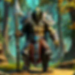 Ancestral spirits depicted in a mystical forest