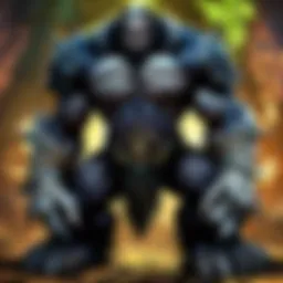 A character grappling with their inner beast amidst a shadowy forest.