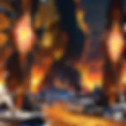 Artistic representation of the shattered world of Outland