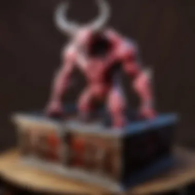 The Narrative Unveiled An artistic interpretation of a demon emerging from a box, symbolizing narrative themes.