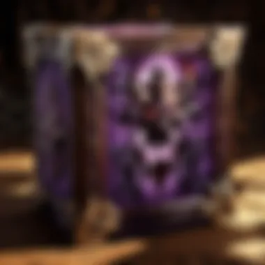 The Enigmatic Box of Shadows A mystical box surrounded by dark shadows, symbolizing the trapped demon within.