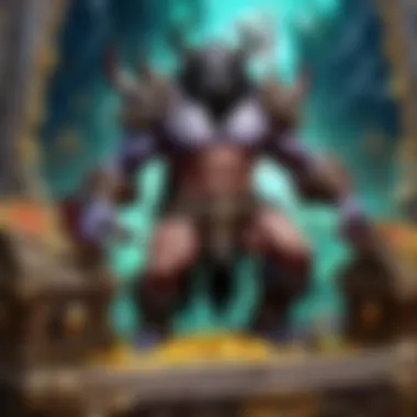 Lore of the Warcraft Universe A digital landscape depicting the lore of the World of Warcraft universe.