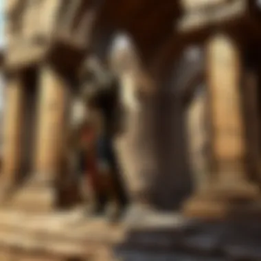 The Echoes of Ancient Ruins Ruins of an ancient civilization symbolizing decline