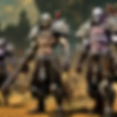 A battle scene featuring Forsaken forces